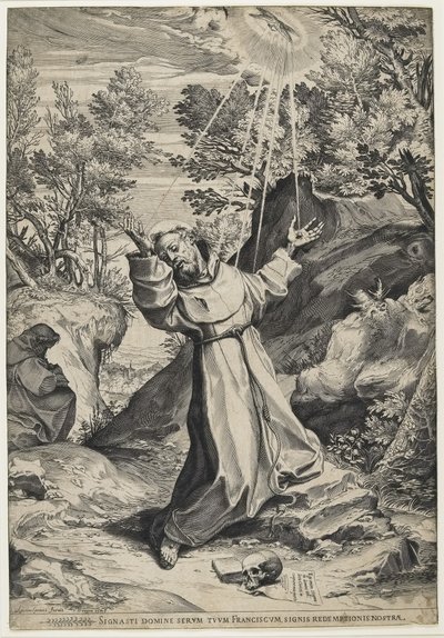 Saint François recevant les stigmates, 1586 - Agostino Carracci